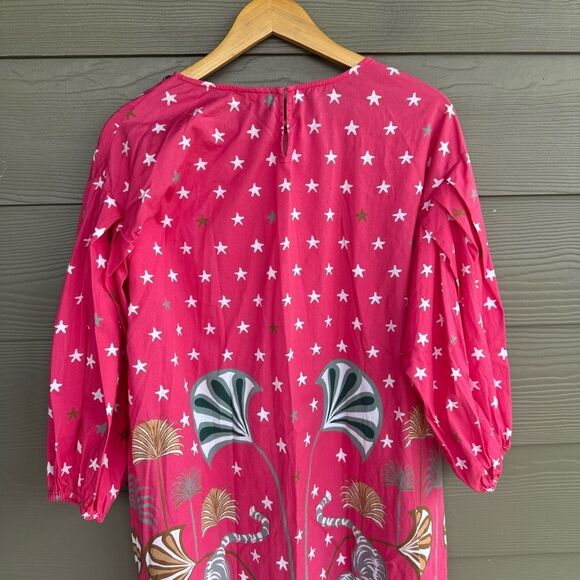 Pink Patterned Mini Dress - Picture 5 of 6